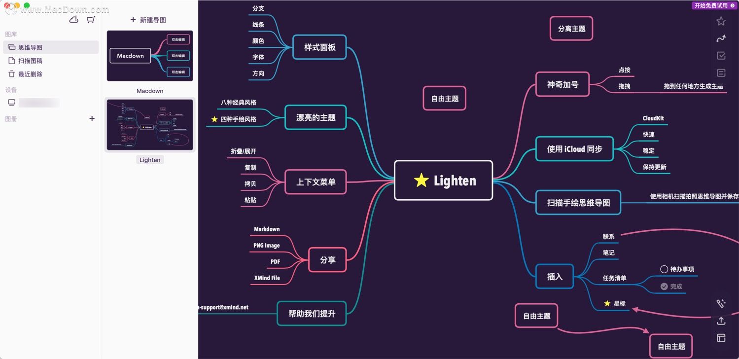 脑图苹果版脑图制作软件-第2张图片-太平洋在线下载